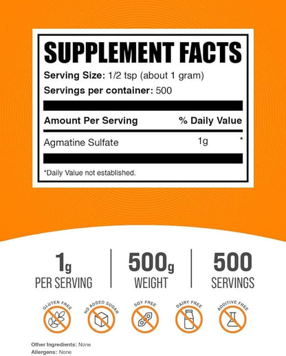 BulkSupplements.com Folic Acid Powder - Folate Supplement, Vitamin B9 - Gluten Free, 480mcg per Serving, 500g (1.1 lbs) (Pack of 1)