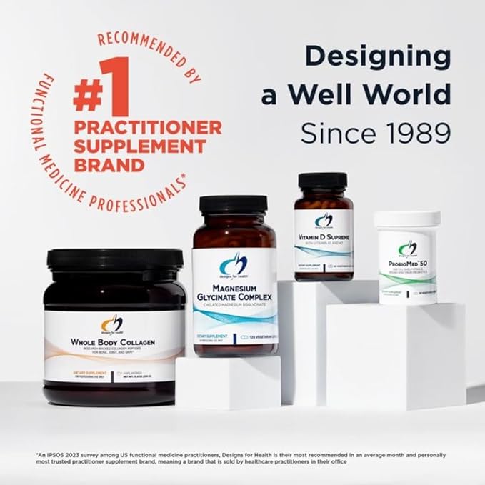 Designs for Health PrebioMed XOS - Prebiotic + Probiotic Blend with 10 Billion CFU Bifidobacteria - Adult Probiotic Supplement to Support Digestion + Healthy Gut (60 Capsules)