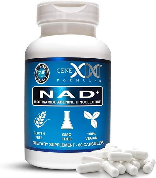 Genex Formulas NAD+ 250mg Serving 60 Capsules Nicotinamide Adenine Dinucleotide (Actual NAD+ Not a Precursor) (1)