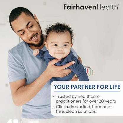 Fairhaven Health MotilityBoost for Men | Prenatal Male Fertility Supplement for Motility Strength | Pre-Conception for Him Includes L-Carnitine, Vitamin B12, B6, CoQ10 and Quercetin | 60 Capsules
