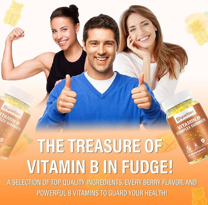 Vitamin B Complex with Vitamin – with Biotin,Choline + Inositol, Vitamin C + Zinc for Supports Energy, Mood, Immune, Healthy Hair, Skin 60