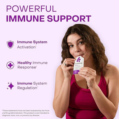 Healthycell Immune Super Boost Daily Liquid Supplement - Immune Support Supplement for Adults with Echinacea, Elderberry, Vitamin C, Vitamin D, Calcium & Zinc - 14 Gel Packs