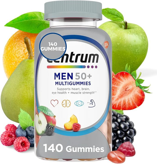 SCHMIDT EMPIRE Men 50+ Multigummies 140 Count – Daily Multivitamin & Multimineral Gummies for Men 50+ (Pack of 1)