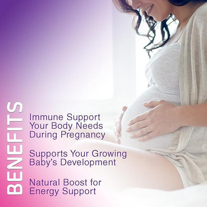 Prenatal Vitamins for Women Gummies, Folic Acid 1335mcg Pregnancy Vitamins for Fetal Support, Vitamin A, C, D3, B12, B6 & Folate, Prenatal Multivitamin Gummy for Pregnant & Nursing Women - 120 Gummies