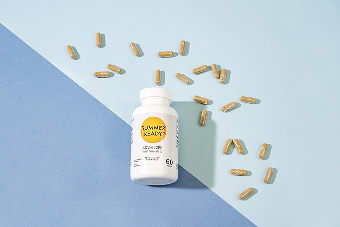 Advanced Skin Care Antioxidant Supplement Capsules - Vitamin D3 5000IU Plus Nicotinamide/Niacinamide/Niacin 500mg (Vitamin B3) and Polypodium Leucotomos (Fern Extract) 480mg