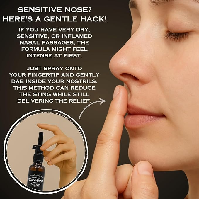 Doc Anderson's Botanical Nasal Spray – Natural Congestion Relief with Aloe & Thyme for Clearer Breathing, Combat Irritants, and Moisturizes, Made in USA (1 Pack)