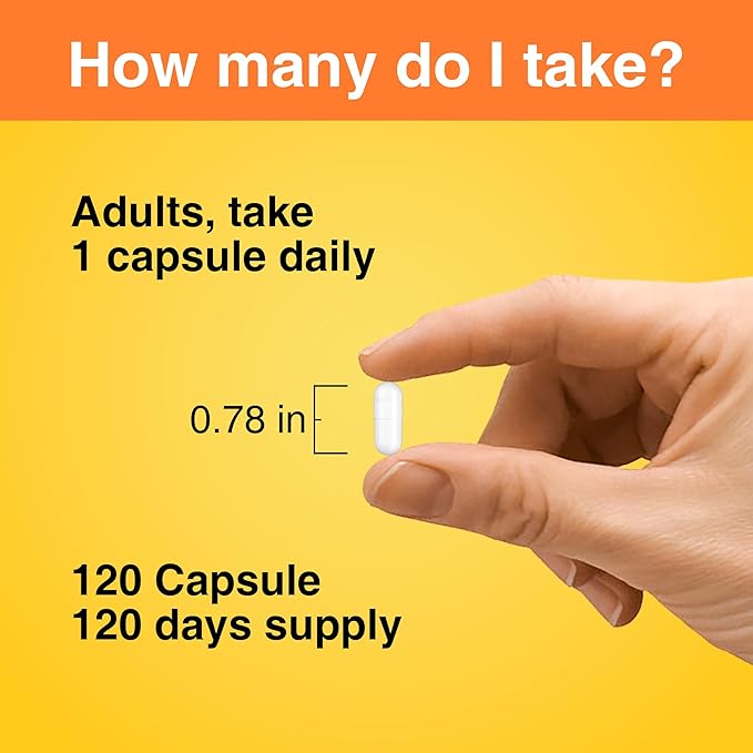 Vitamin D3+K2, D3 5000 IU with K2 MK-7 125 mcg, 120 Count, Gluten Free, 120 Day Supply