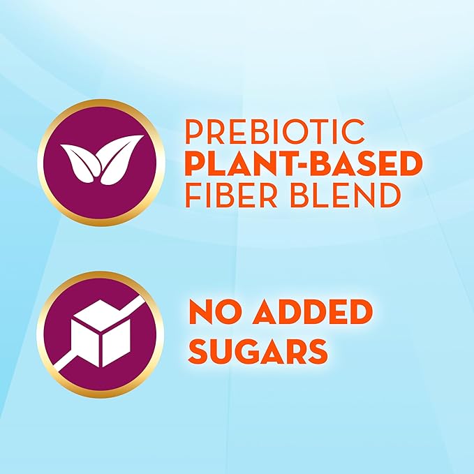 Metamucil Fiber Supplement, Unflavored Clear Mixing Powder, No Grit, No Sugar Added, Plant Based Prebiotic Fiber Supplement Blend for Daily Digestive Health, 75 teaspoons