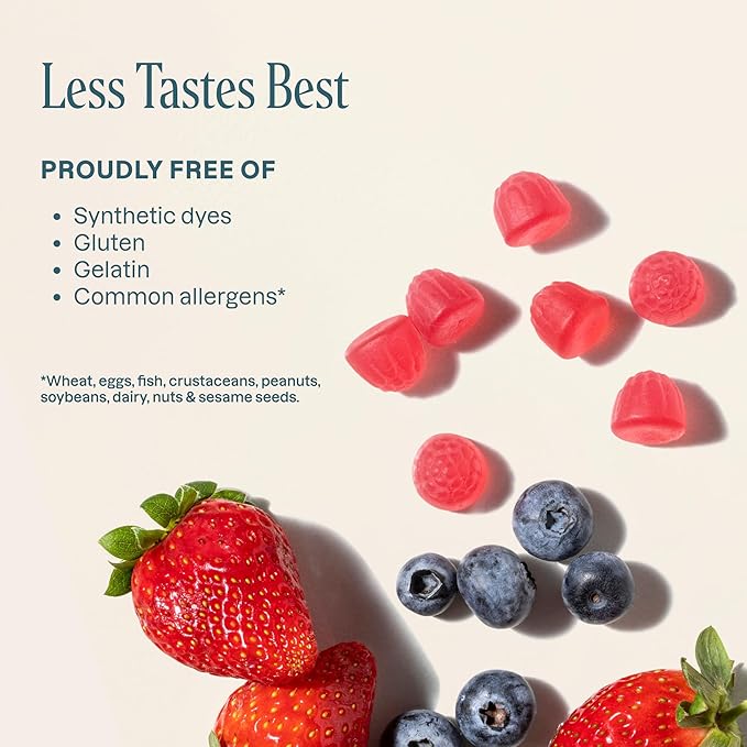Cliganic Probiotics Gummies for Women & Men Promotes Digestive Gut Health (5 Billion CFU, 60-Day Supply) - Gluten-Free, Kosher, Vegan, Non-GMO, Microbiome Balance, Berry Flavor
