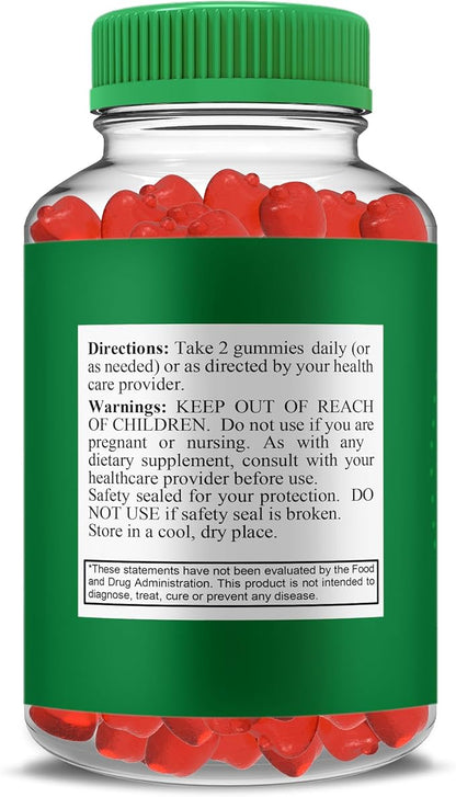 GreenVow ACV Gummies – 1000MG Apple Cider Vinegar with Vitamin B12, B6 & Folic Acid for Keto Support, Green Bow Dietary Supplement, Advanced Keto Formula (60 Gummies)
