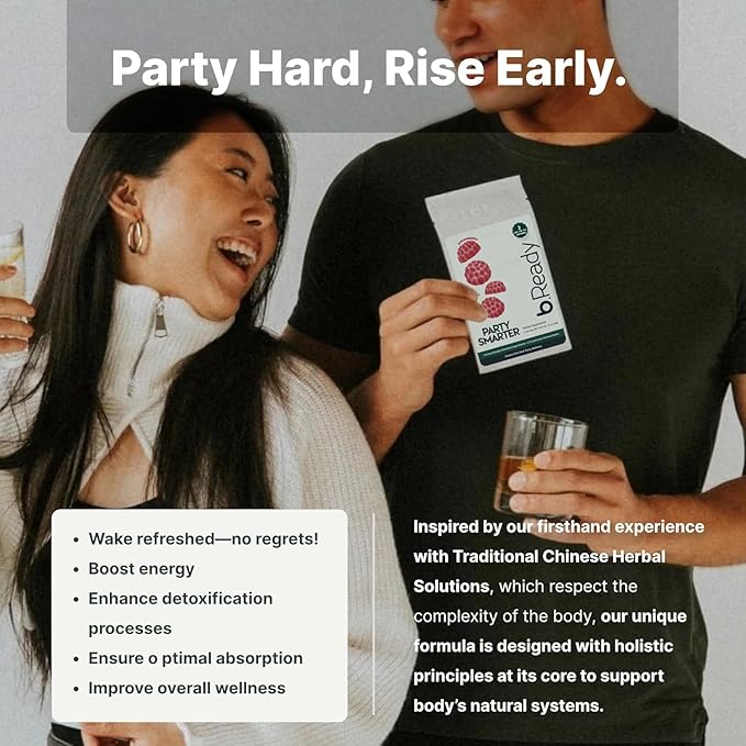 Morning Recovery Gummies for Post-Celebration, Travel & Jet lag Wellness with Vitamin B, Milk Thistle & Prickly Pear | Party Smarter with Strawberry Flavor Vegan Gummies (2 Servings)