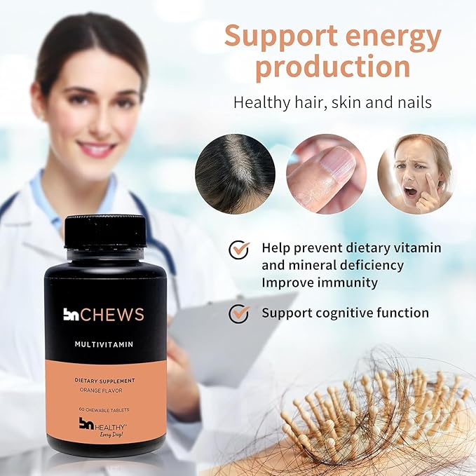 Chewable 2 Pack Bariatric Multivitamin with Iron, Vitamin B12, Delicious Orange Flavor – 120 Ct – 60-120 Day Supply.