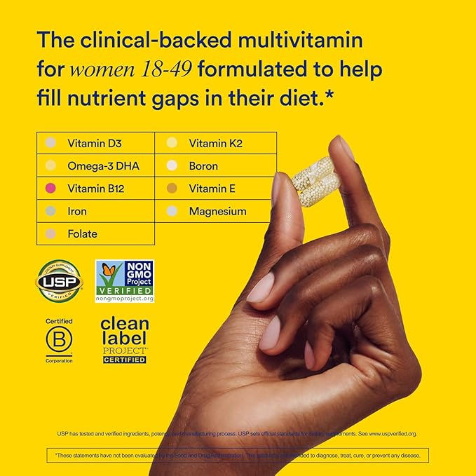 Ritual Multivitamin for Women 18+ & Daily Gut Health Support, 30 Days Supply