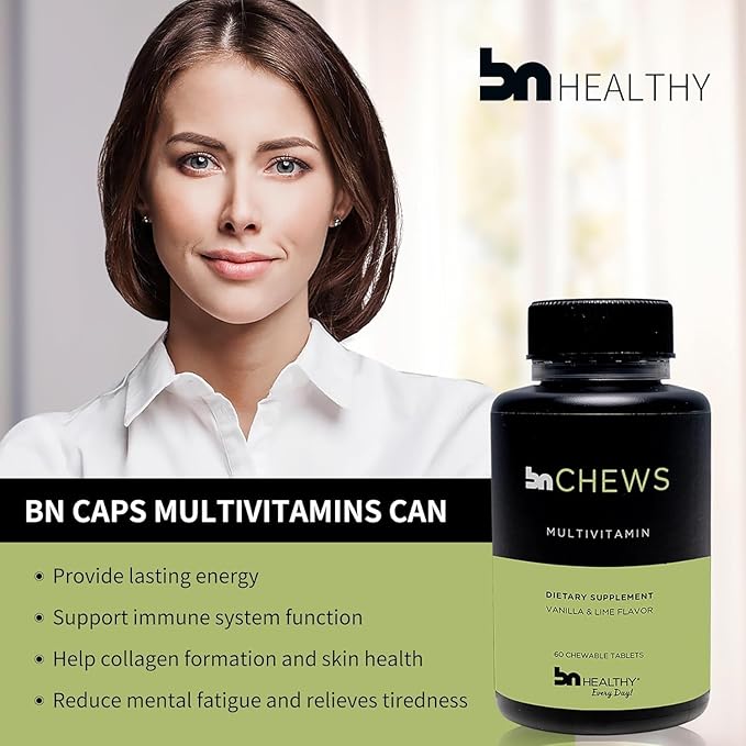 Chewable 2 Pack Bariatric Multivitamin with Iron, Vitamin B12, Delicious Lime & Vanilla Flavor – 120 Ct – 60-120 Day Supply.