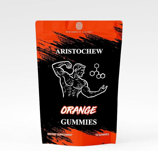 Aristochew Multivitamins Gummies, Supports Energy Gummy - 10 Count - Non-GMO, Gluten-Free, Vegetarian, Orange Flavor