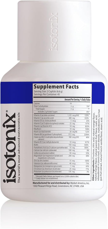 Isotonix Multivitamin Fifty Plus – Daily Multivitamin for Adults 50+ with B-Vitamins, Antioxidants, and Essential Nutrients for Bone, Heart, and Cognitive Health