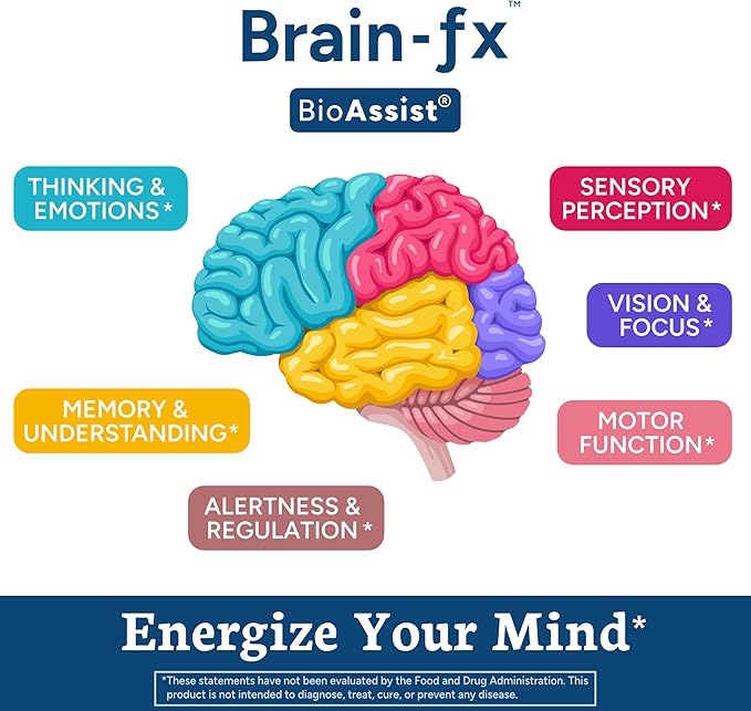 Brain-fx™ Focus Memory Nootropic Energy Brain Supplement, Methyl B Vitamin, Lions Mane, Bacopa, Alpha GPC Choline, Huperzine A, L Theanine, Ginseng, Cordyceps, Coffee Fruit, Clean Certified® 60 Count