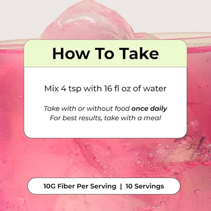 Flatter Me Fiber GLP-1 Booster – Fiber Supplement for Women & Men, Prebiotics & Enzymes for Weight Support, Reduce Bloating, Double GLP-1 Levels, Digestive & Gut Health (10 Servings)