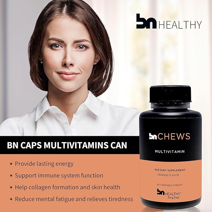 Chewable 2 Pack Bariatric Multivitamin with Iron, Vitamin B12, Delicious Orange Flavor – 120 Ct – 60-120 Day Supply.