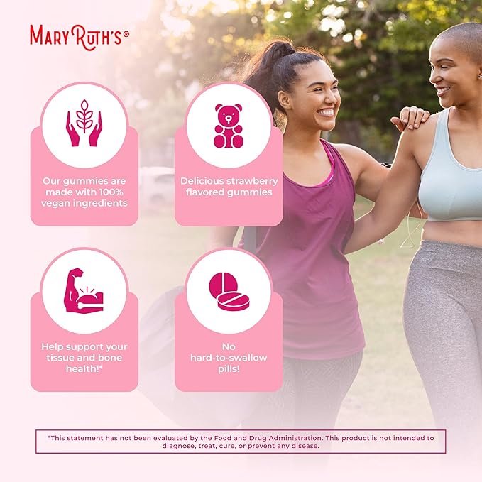 MaryRuth Organics Women's Immune Support Multivitamin Gummies | Ages 14+ | Skin Health | Gummy Vitamins for Women | Sugar-Free | Vegan | Non-GMO | 60 Count