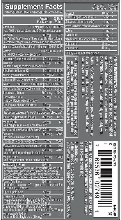 Ultimate Man Multivitamin (90 Tablets) by The Vitamin Shoppe