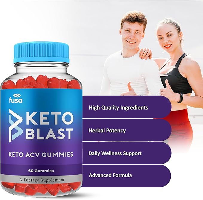 Keto Blast ACV Gummies KetoBlast Keto + ACV Gummy Supplement, Keto Blaster 1000MG Apple Cider Vinegar Vitamin B12 B6 Folic Acid Dietary Support Supplement, KetoBlaster Advanced Formula (60 Gummies)