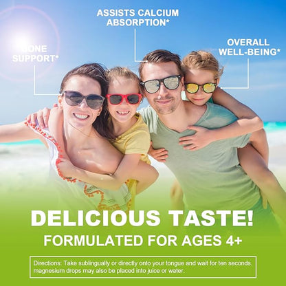 Calcium Magnesium Zinc Liquid with Vitamin D3, Magnesium Glycinate Plus Vitamin C K2| High Absorption Plant Calcium Supplement for Heart & Bone| Gluten Free，Sugar-Free | 60 Servings | Lemon Flavor