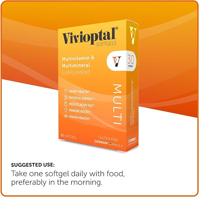 Vivioptal Multi, 30 Softgels, Multivitamin & Multimineral, Gluten Free, German Formula