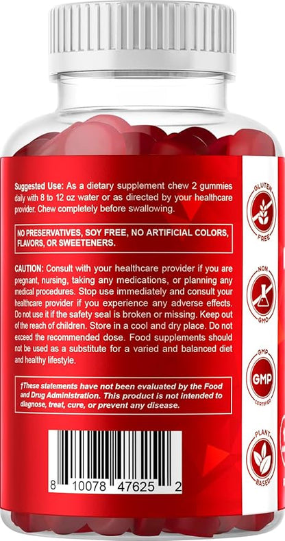 Vitamatic Extra Strength Vitamin B12 5000 mcg (Methyl B12) Gummies - 240 Count, Natural Cherry Flavored