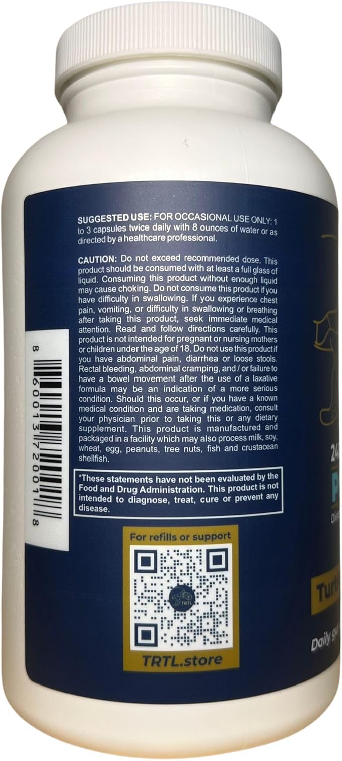 Psyllium Husk Fiber Capsules – 240ct | Fiber Supplement for Gut Health Support & Digestive Regularity | Packaged & Tested in USA, Non-GMO | 2.2g Fiber per Serving