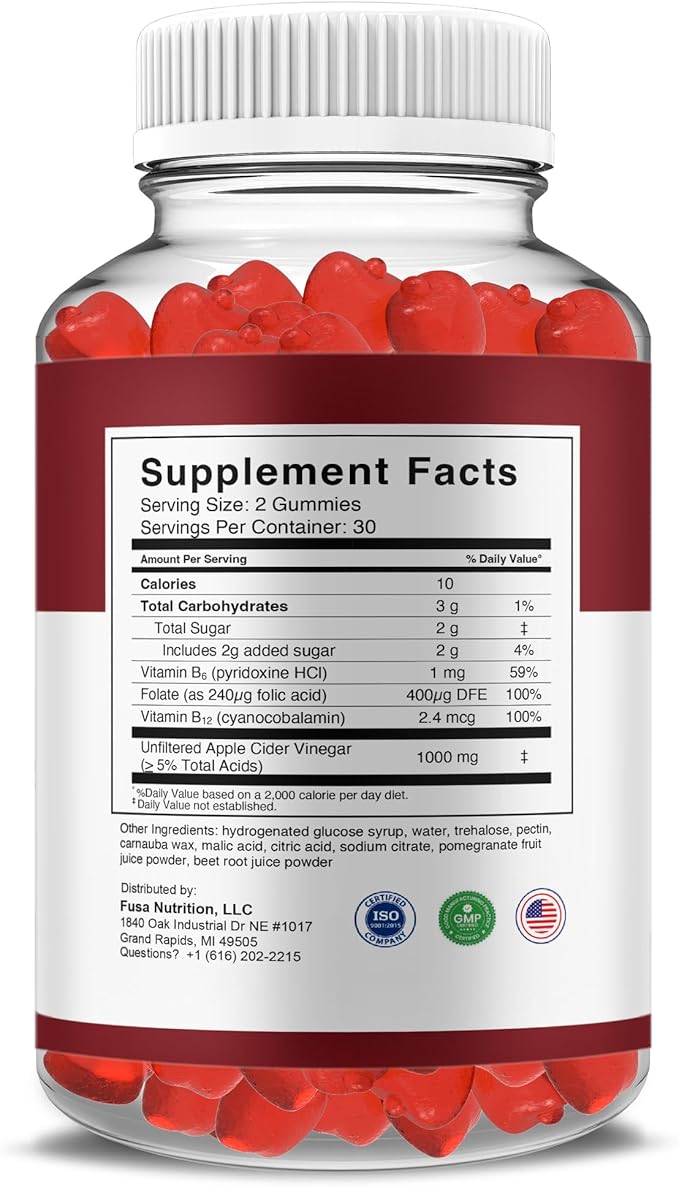 NTX Gummies Keto + ACV Gummy Formula, NTX 1000MG Apple Cider Vinegar Vitamin B12 B6 Folic Acid Overall Health Support Supplement, NTX Advanced Formula (60 Gummies)