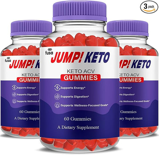 (3 Pack) Jump Keto Gummies Jumpp Advanced Keto ACV Gummy Supplement, Jump Maximum Strength Multivitamin Overall Health and Wellness Support Supplement, Jump Daily Wellness Keto Gummies (180 Gummies)