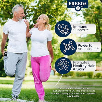 FREEDA Buffered Vitamin C Powder (Calcium Ascorbate) – Non-Acidic, Stomach-Friendly Vitamin C for Sensitive Individuals – Vegan, Kosher, Sugar-Free Immune Support – 5 oz