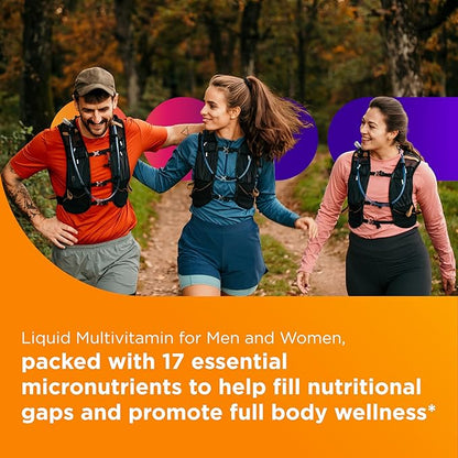 Centrum Liquid Multivitamin for Adults, Multivitamin/Multimineral Supplement with B Vitamins and Antioxidants, Citrus Flavor - 8 Fl Oz
