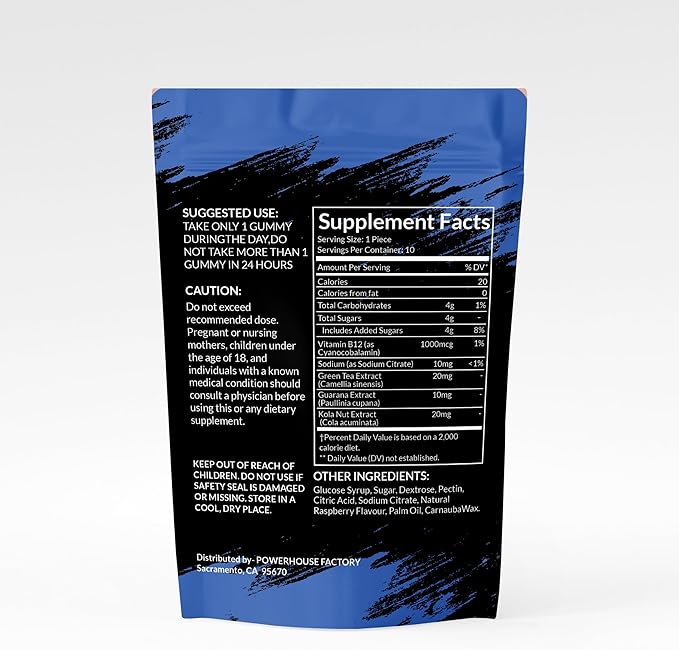 Aristochew Multivitamins Gummies, Supports Energy Gummy - 10 Count - Non-GMO, Gluten-Free, Vegetarian,Blueberry Flavor