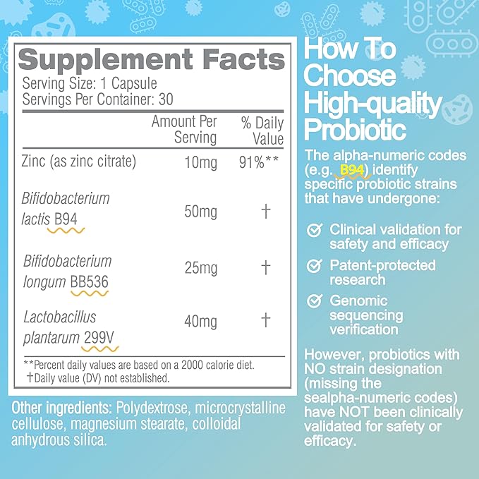 Life-Space IBS Support Probiotic, Clinically Poven to IBS Relief, 4 in 1 Probiotics for Women and Men, 27 Billion CFU, Supports Reduce Symptoms of IBS, Include Bloating, Gas & Diarrhea, 30 ct
