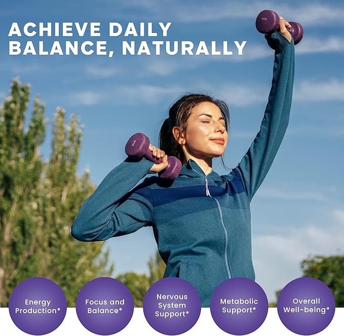 Thomas' all-natural Remedies Vitamin B Complex with Choline, PABA & Inositol, Supports Energy Metabolism, Clarity & Nerve Support, Hair Skin Nails Vitamins, Made in USA, 60 Vegan Capsules