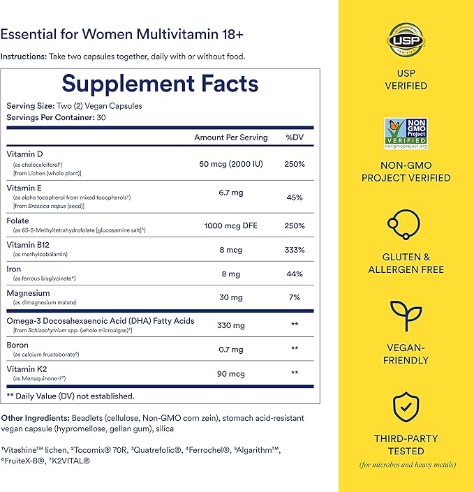 Ritual Multivitamin for Women 18+ & Daily Gut Health Support, 30 Days Supply
