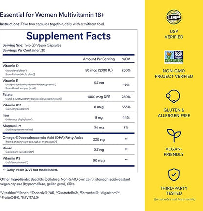 Ritual Multivitamin for Women 18+ & Daily Gut Health Support, 30 Days Supply