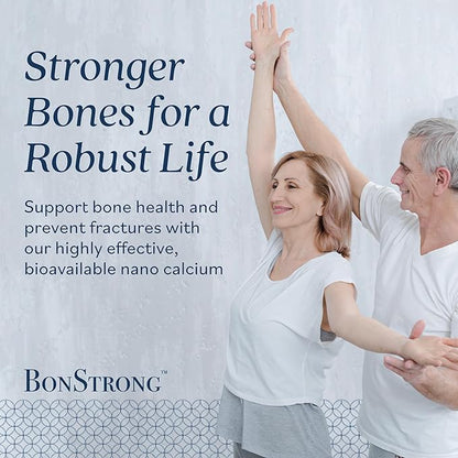 Nano Calcium Supplement – 7-in-1 Bone Support with MSM, Vitamin D3, K1, Magnesium, Zinc – High Absorption Calcium for Women & Men – Vitamins for Bones & Joints – Made in USA – 120 Capsules
