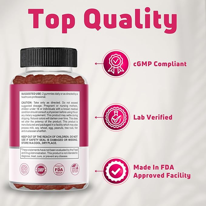 Hair Skin and Nails Gummies with Biotin (6000mcg), Collagen & PABA - Hair, Skin, and Nails Vitamins for Women and Men - Supports Hair Growth, Stronger Nails, Healthy Skin - 30 Servings