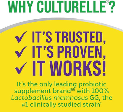 Culturelle Pro Strength Daily Probiotics For Digestive Health (2 Month Supply) with Prebiotics for Women & Men, Supports Occasional Diarrhea, Gas & Bloating, Gluten & Soy Free, 60 Count