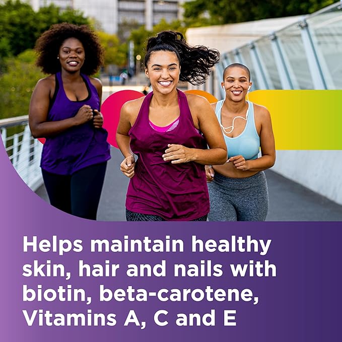 Centrum Multivitamin for Women, Multivitamin/Multimineral Supplement with Iron, Vitamin D3, B Vitamins and Antioxidant Vitamins C and E, Gluten Free, Non-GMO Ingredients - 250 Count