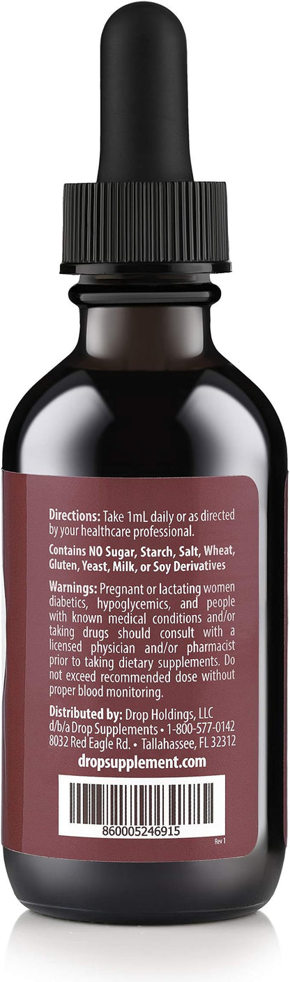 Vitamin B12 2500 mcg 2 oz Liquid Drops for Energy Production, Nervous System Health - No Artificial Preservatives, Non-GMO, Gluten Free, Vegan-Friendly