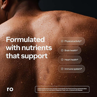 Ro Daily Multivitamin for Men | Supports Physical Activity, Brain + Heart Health, and Immune System with 23 Key Nutrients Including Calcium, Magnesium, and Zinc | 30-Day Supply (60 Tablets)