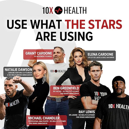 10X Health 5-MTHF Methylfolate - Methylated Folate & Magnesium for Brain, Heart Health, DNA & Neurotransmitter Synthesis - Bioavailable Methyl Folate Supplement - Methylfolate Supplement 60 Capsules